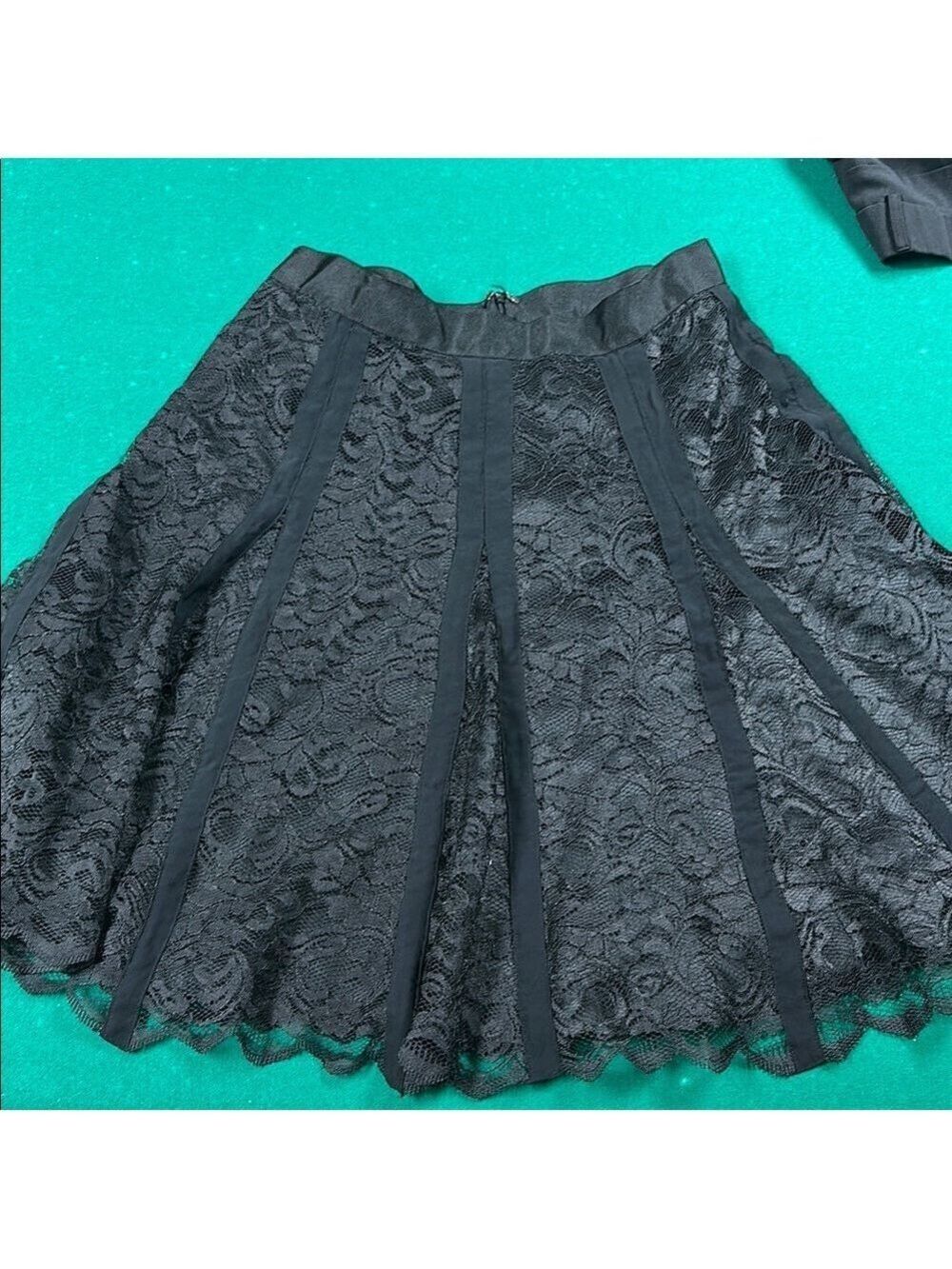 Elegant Black Lace Skirt